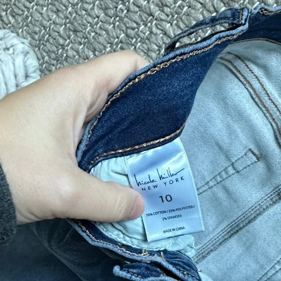 Nicole Miller Dark Blue Flare Jeans - Picture 3 of 6